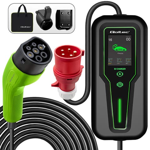 ⁨Mobile charger for EV 2in1 type2 7kW CEE 3PIN⁩ at Wasserman.eu