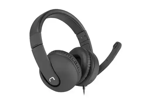 ⁨Słuchawki z mikrofonem NATEC Rhea NSL-1452 (kolor czarny)⁩ w sklepie Wasserman.eu