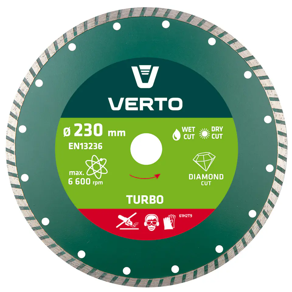 ⁨Tarcza diamentowa 230 x 22.2 mm, turbo⁩ w sklepie Wasserman.eu