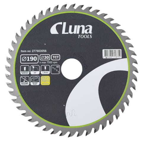 ⁨Piła tarczowa Luna Extra Thin 190x30 Z48 Luna⁩ w sklepie Wasserman.eu