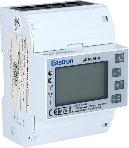 ⁨Licznik energii trójfazowy VCX SDM 630 MODBUS⁩ w sklepie Wasserman.eu