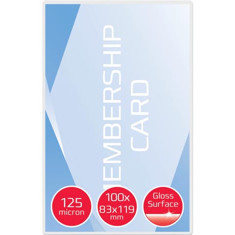 ⁨Folia do laminacji GBC Pouch 81x119mm 125Mic 100szt. 3743155⁩ w sklepie Wasserman.eu