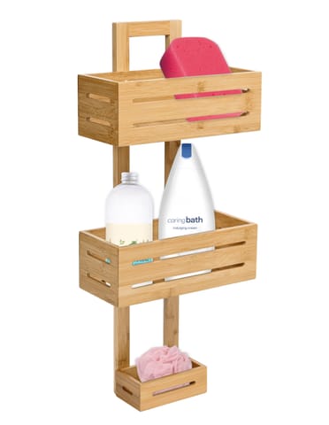 Półka MANILA bambusowa 3 poziomy do kuchni i łazienki w sklepie Wasserman.eu