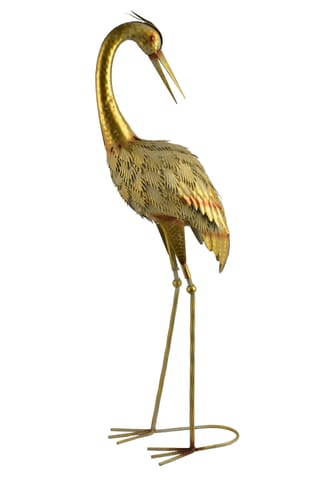 ⁨CEDRIC Figura metalowa CZAPLA 28x20x83,5 cm⁩ w sklepie Wasserman.eu