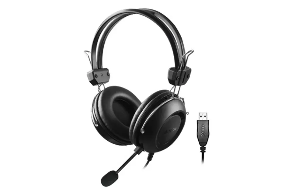 ⁨A4Tech HU-35 USB Headset Head-band Black⁩ at Wasserman.eu