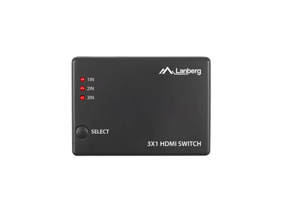 ⁨LANBERG SWITCH VIDEO 3X HDMI + PORT MICRO USB SWV-HDMI-0003⁩ w sklepie Wasserman.eu