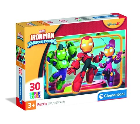 ⁨Puzzle 30 Super Kolor Iron Man And His Awesome⁩ w sklepie Wasserman.eu
