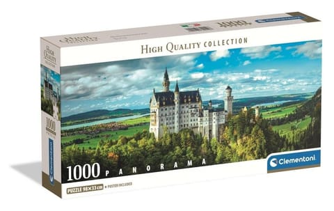 ⁨Puzzle 1000 Panorama The Neuschwanstein Castle⁩ w sklepie Wasserman.eu