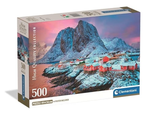 ⁨Puzzle 500 Hamnoy Village⁩ w sklepie Wasserman.eu