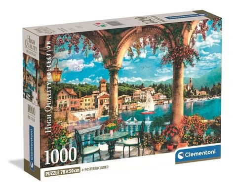 ⁨Puzzle 1000 Balcony View Of Lake Como⁩ w sklepie Wasserman.eu