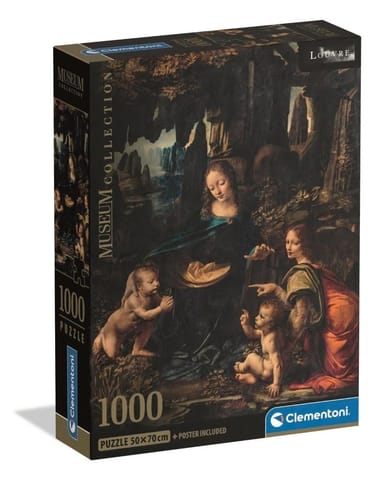 ⁨Puzzle 1000 Museum Leonardo The Virgin Of The Rock⁩ w sklepie Wasserman.eu