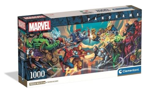 ⁨Puzzle 1000 Panorama Compact Marvel Heroes⁩ w sklepie Wasserman.eu
