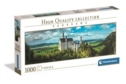⁨Puzzle 1000 Panorama HQ The Neuschwanstein Castle⁩ w sklepie Wasserman.eu