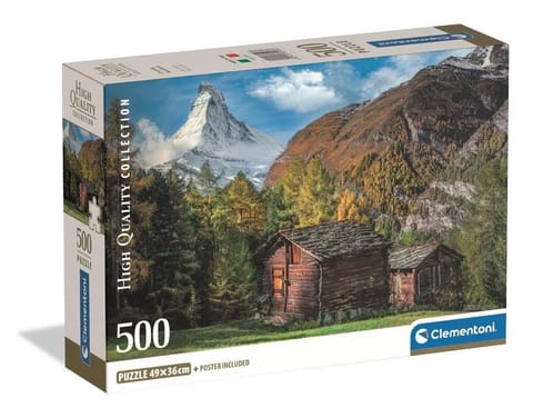 ⁨Puzzle 500 Charming Matterhorn⁩ w sklepie Wasserman.eu