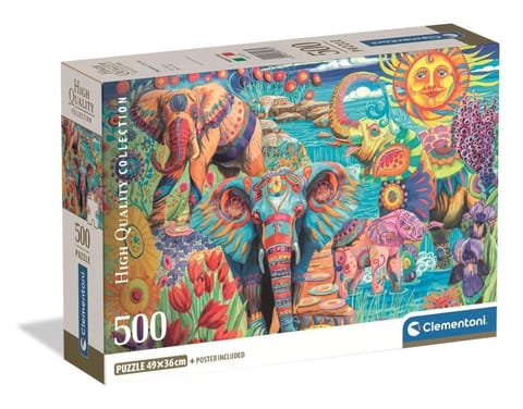 ⁨Puzzle 500 Elephants' Carnival⁩ w sklepie Wasserman.eu