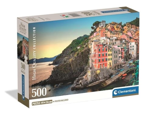 ⁨Puzzle 500 Riomaggiore Coast⁩ w sklepie Wasserman.eu