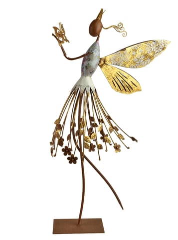 ⁨LYDIA Figura wróżka metalowa 41x18x76,8CM⁩ w sklepie Wasserman.eu