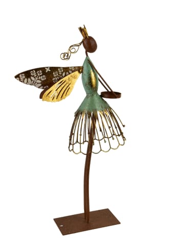 ⁨LYDIA Figura wróżka metalowa 31x10x51cm⁩ w sklepie Wasserman.eu