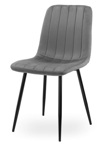 ⁨Krzesło tapicerowane AURORA VELVET DARK GREY⁩ w sklepie Wasserman.eu