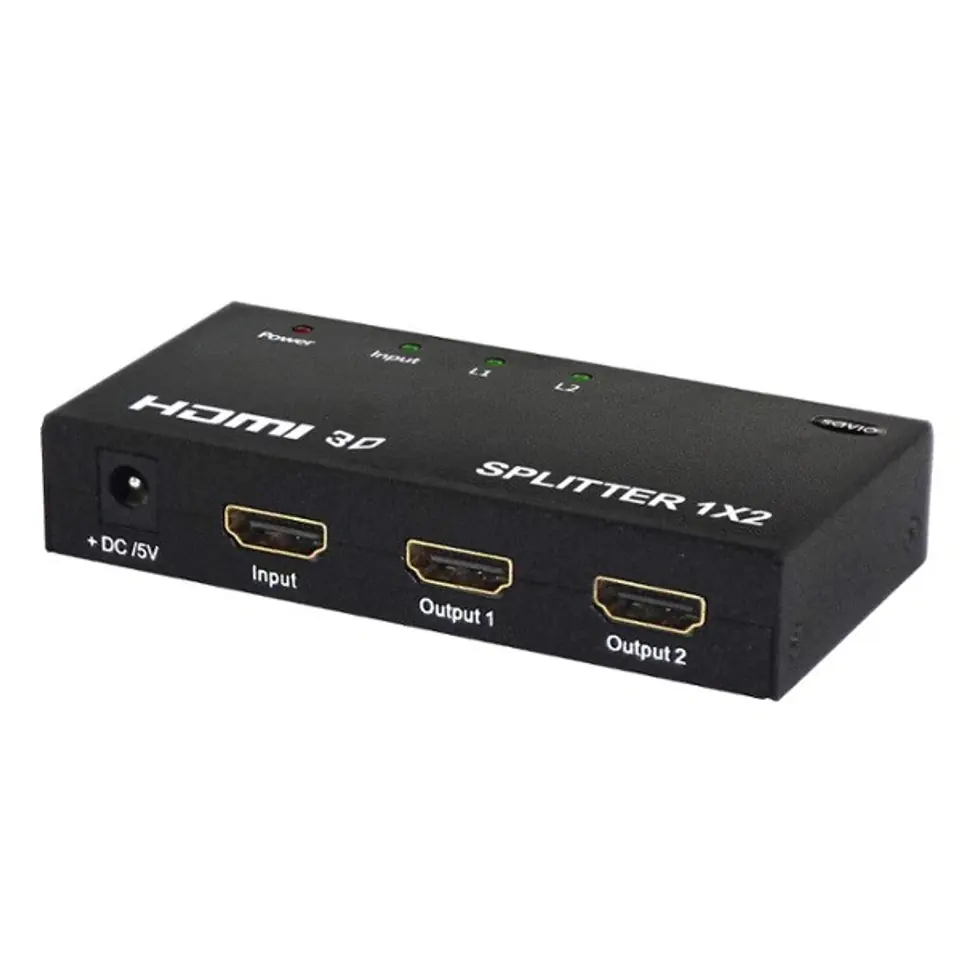 ⁨Splitter SAVIO cl-42 (HDMI; 2x HDMI)⁩ w sklepie Wasserman.eu