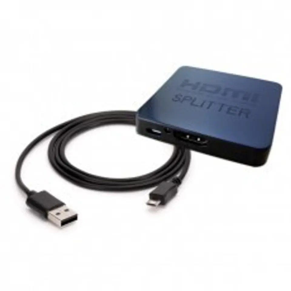 ⁨Splitter SAVIO CL-93 (HDMI, Micro USB; 2x HDMI)⁩ w sklepie Wasserman.eu