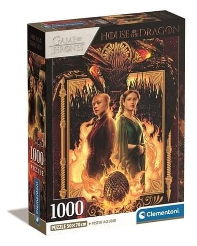 ⁨Puzzle 1000 Compact House Of The Dragon⁩ w sklepie Wasserman.eu