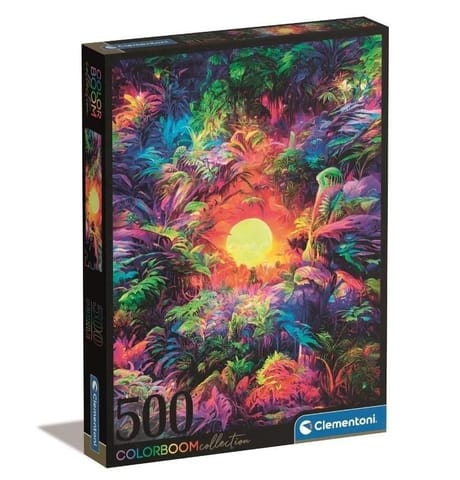 ⁨Puzzle 500 Color Boom Psychedelic Jungle Sunrise⁩ w sklepie Wasserman.eu