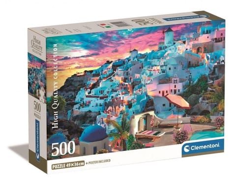 ⁨Puzzle 500 Compact Greece View⁩ w sklepie Wasserman.eu
