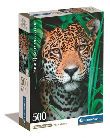 ⁨Puzzle 500 Compact Jaguar in the jungle⁩ w sklepie Wasserman.eu
