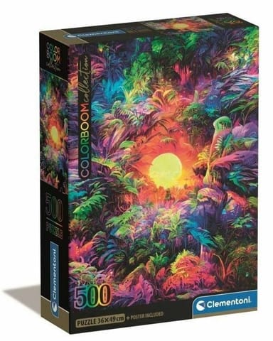 ⁨Puzzle 500 Compact Psychedelic Jungle Sunrise⁩ w sklepie Wasserman.eu