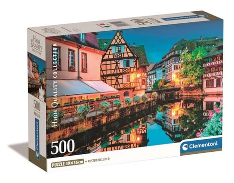 ⁨Puzzle 500 Compact Strasbourg old town⁩ w sklepie Wasserman.eu