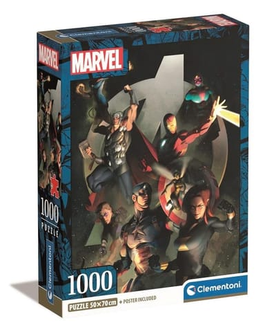⁨Puzzle 1000 Compact Marvel The Avengers⁩ w sklepie Wasserman.eu