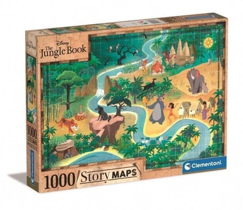 ⁨Puzzle 1000 Story Maps Księga Dżungli⁩ w sklepie Wasserman.eu