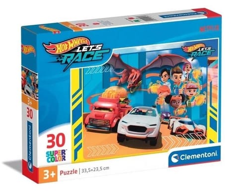 ⁨Puzzle 30 Super Kolor Hot Wheels⁩ w sklepie Wasserman.eu