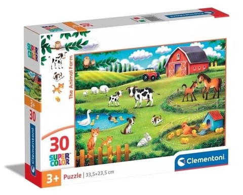 ⁨Puzzle 30 Super Kolor The Animal Farm⁩ w sklepie Wasserman.eu