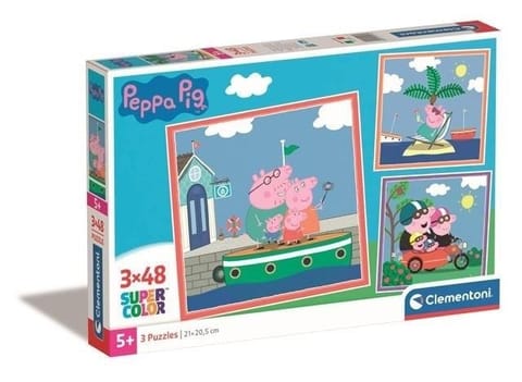⁨Puzzle 3x48 Super Kolor Peppa Pig⁩ w sklepie Wasserman.eu
