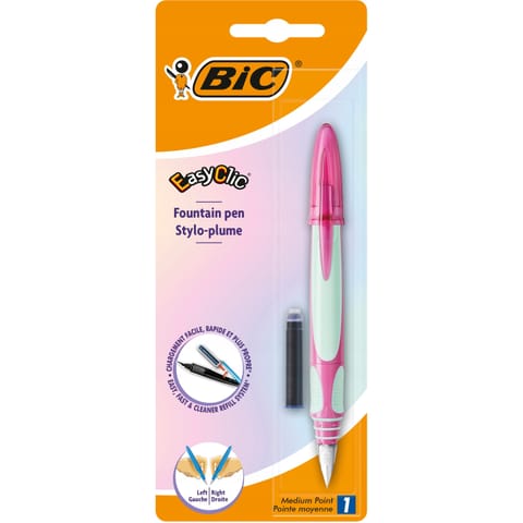 ⁨Pióro wieczne + naboje(6) + wymazywacz EasyClic 993084 BIC⁩ w sklepie Wasserman.eu