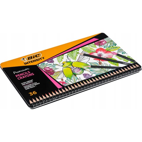 ⁨Kredki ołówkowe 36 kolorów INTENSITY Premium metalowe opakowanie 510022 BIC⁩ w sklepie Wasserman.eu