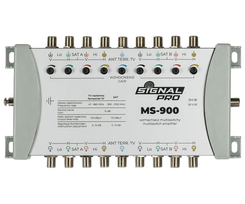 ⁨WZMACNIACZ DO MULTISWITCHY MS-900 9 WEJŚĆ / 9  WYJŚĆ SIGNAL⁩ w sklepie Wasserman.eu