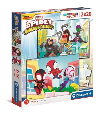 ⁨Puzzle 2x20 Super Kolor Spidey and Friends⁩ w sklepie Wasserman.eu