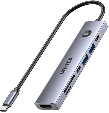 ⁨Unitek Hub USB-C 7w1 4K@60Hz, PD 100W⁩ w sklepie Wasserman.eu