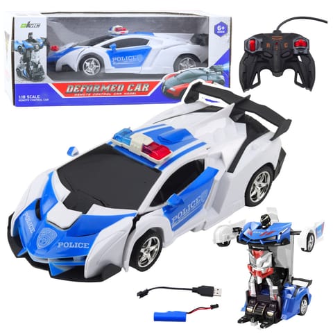 ⁨Auto Robot 2W1 Policja Radiowóz Policyjny Zdalnie Sterowany RC 1:18⁩ w sklepie Wasserman.eu