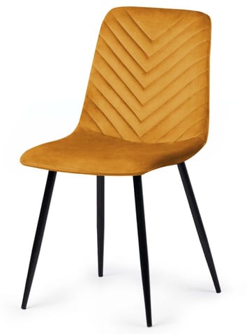 ⁨Krzesło tapicerowane TRIO VELVET HONEY⁩ w sklepie Wasserman.eu
