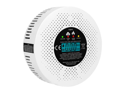 ⁨Detektor czujnik czadu i dymu XCD30 LCD 3xAA⁩ w sklepie Wasserman.eu