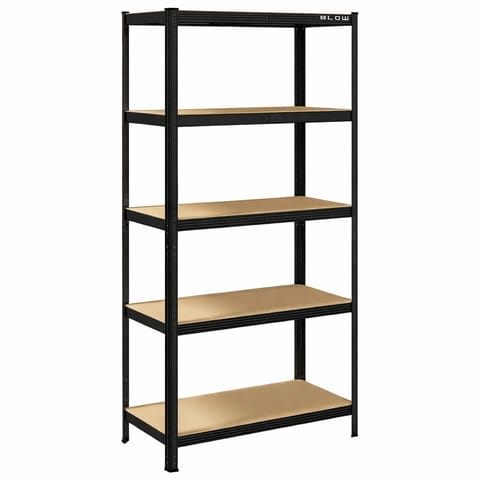 ⁨Regał magazynowy metalowy 90x40x180cm czarny BLOW⁩ w sklepie Wasserman.eu