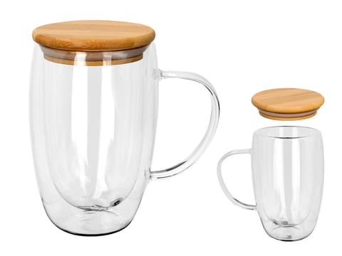 ⁨Kubek szklan z podwójnymi ściankami i przykrywką⁩ w sklepie Wasserman.eu
