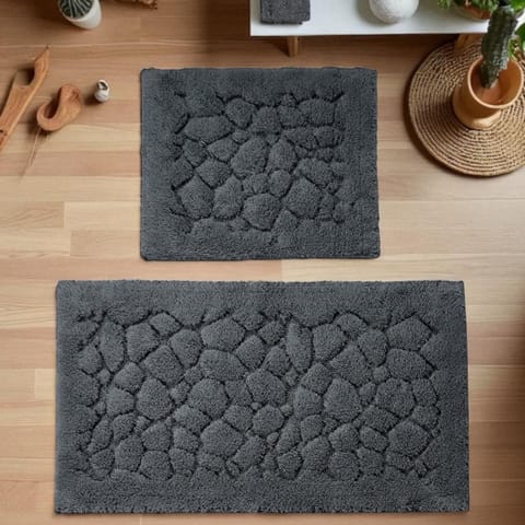 ⁨Komplet łazienkowy BOSTON 10 GRAFFIT 60x100 cm i 50x60 cm grafity⁩ w sklepie Wasserman.eu