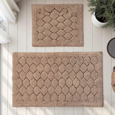 ⁨Komplet łazienkowy BOSTON 14 BEIGE 60x100 cm i 50x60 cm⁩ w sklepie Wasserman.eu