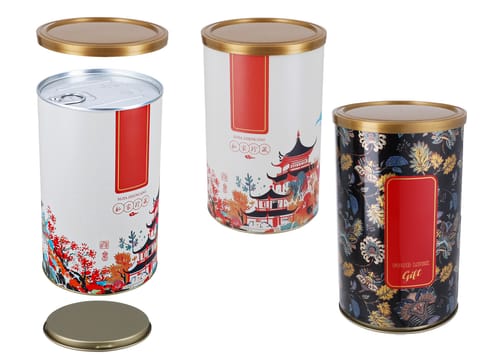 ⁨Puszka na herbatę - okrągła (do wyboru 1 z 3 kolorów)⁩ w sklepie Wasserman.eu