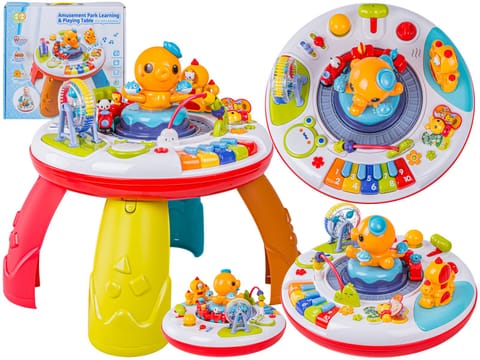 ⁨Multifunkcyjny Edukacyjny Muzyczny Stolik Dla Dzieci OŚMIORNICA Pianinko Ciuchcia⁩ w sklepie Wasserman.eu